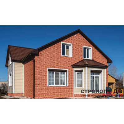 Купить Кирпич рижский 04 терракотовый 0,4м2 Альта-Профиль фасадная панель