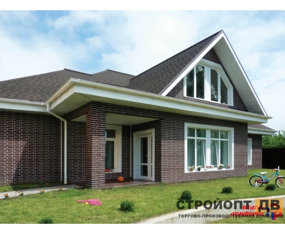 Кирпич рижский 05  темно-коричневый 0,4м2 Альта-Профиль Под кирпич-6