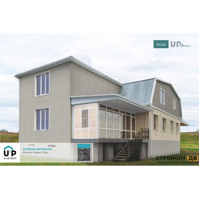 Купить Клинкер Нордик  Дым 0,57м2 Ю-Пласт фасадная панель