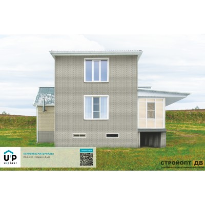 Купить Клинкер Нордик  Дым 0,57м2 Ю-Пласт фасадная панель