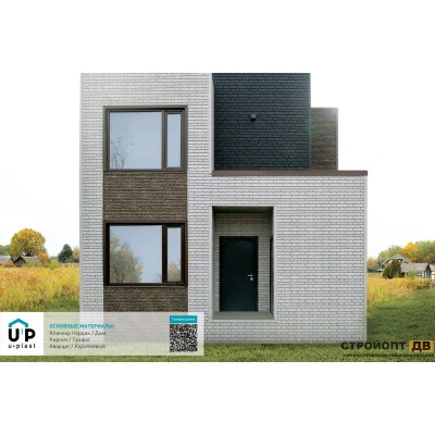 Купить Клинкер Нордик  Дым 0,57м2 Ю-Пласт фасадная панель