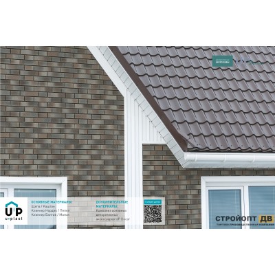 Купить Клинкер Нордик Пепел 0,57м2 Ю-Пласт фасадная панель