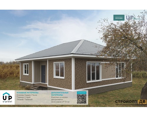 Купить Клинкер Нордик Песок 0,57м2 Ю-Пласт фасадная панель