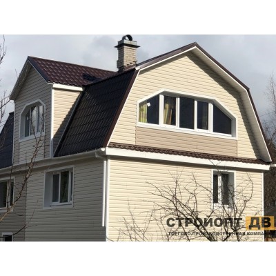 Купить Корабельный брус Крем-брюле 3000x230 0,69 м2 Деке виниловый сайдинг