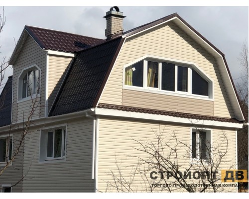 Купить Корабельный брус Крем-брюле 3000x230 0,69 м2 Деке виниловый сайдинг