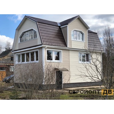 Купить Корабельный брус Крем-брюле 3000x230 0,69 м2 Деке виниловый сайдинг