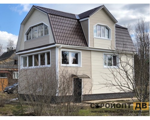 Купить Корабельный брус Крем-брюле 3000x230 0,69 м2 Деке виниловый сайдинг