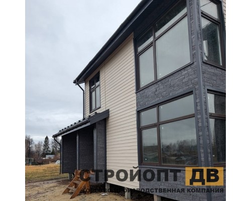 Купить Корабельный брус Крем-брюле 3000x230 0,69 м2 Деке виниловый сайдинг