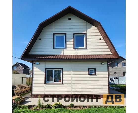 Сайдинг Корабельный брус Пломбир 3000x230 0,69 м2 Деке Однотонный-1