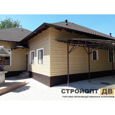 Купить Ясень Золотистый 0,7м2 Ю-Пласт виниловый сайдинг