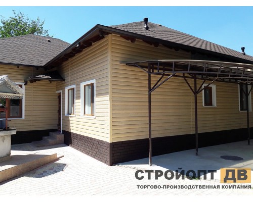 Купить Ясень Золотистый 0,7м2 Ю-Пласт виниловый сайдинг