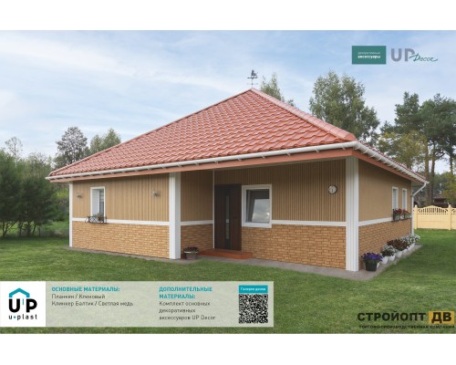 Купить Планкен Кленовый 0,72м2 Ю-Пласт виниловый сайдинг