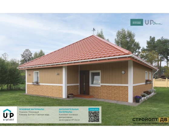 Планкен Кленовый 0,72м2 Ю-Пласт Текстура  Дерево-6