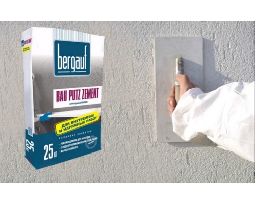 Купить Штукатурка цементная БЕРГАУФ  BAU PUTZ ZEMENT, 25кг
