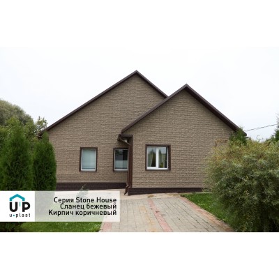 Купить Сланец Бурый 0,45м2 Ю-Пласт фасадная панель