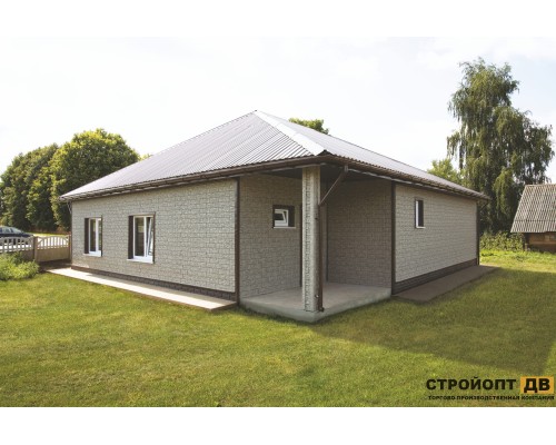 Купить Сланец Светло-серый 0,45м2 Ю-Пласт фасадная панель