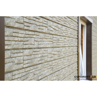 Купить Сланец Светло-серый 0,45м2 Ю-Пласт фасадная панель