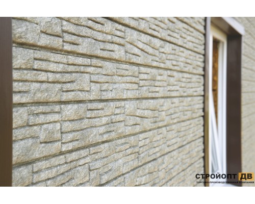 Купить Сланец Светло-серый 0,45м2 Ю-Пласт фасадная панель