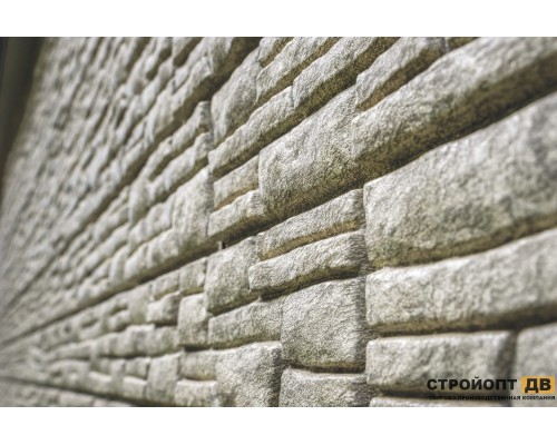 Купить Сланец Светло-серый 0,45м2 Ю-Пласт фасадная панель