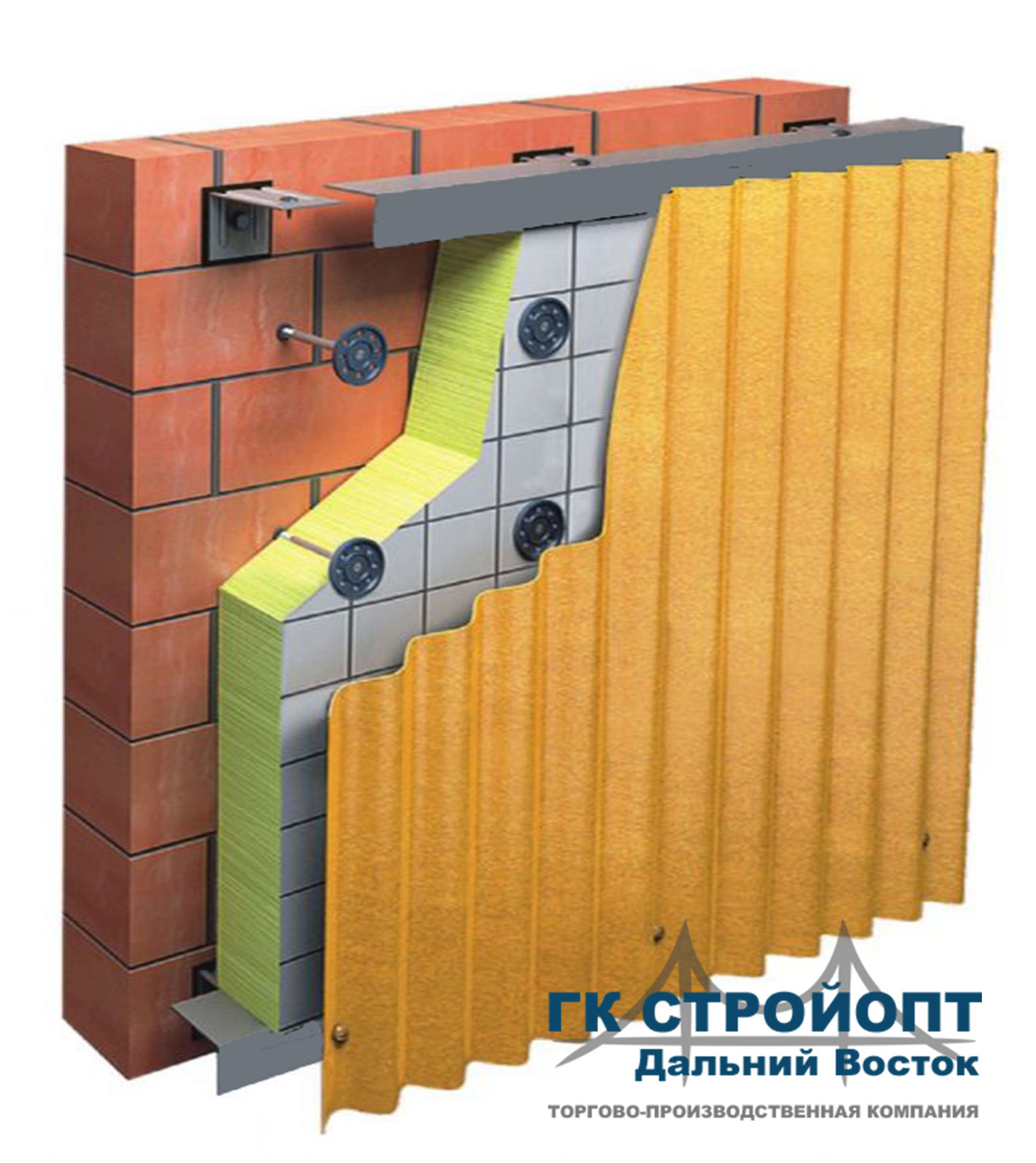 подсистема профнастил, сайдинг